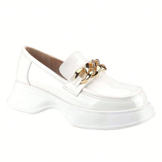 Chain Platform Loafers for Women - Belovely