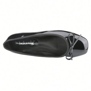 Women’s Ballet Flats – Square Toe Bowknot Slip-On with Coquette Aesthetic - Belovely