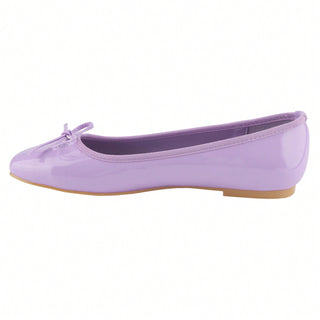 Women’s Ballet Flats – Square Toe Bowknot Slip-On with Coquette Aesthetic - Belovely