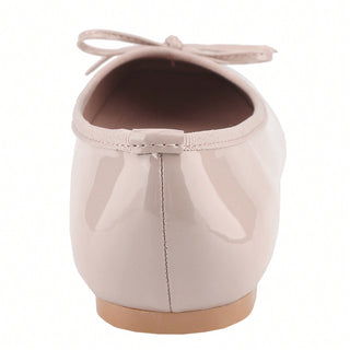 Women’s Ballet Flats – Square Toe Bowknot Slip-On with Coquette Aesthetic - Belovely