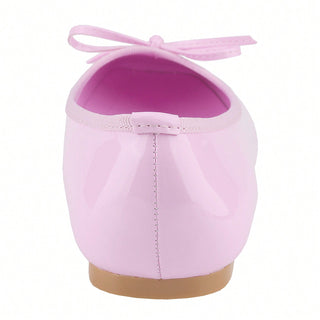 Women’s Ballet Flats – Square Toe Bowknot Slip-On with Coquette Aesthetic - Belovely