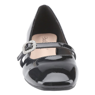 Rhinestone Buckle Strap Mary Janes - Belovely
