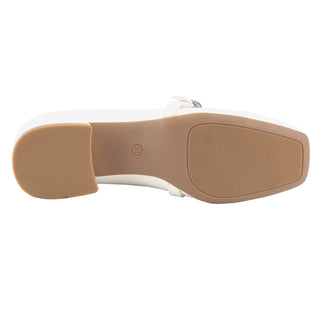 Rhinestone Buckle Strap Mary Janes - Belovely