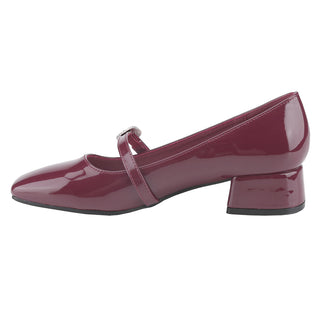 Rhinestone Buckle Strap Mary Janes - Belovely
