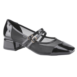 Mesh Double Strap Mary Janes Shoes - Belovely