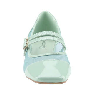 Mesh Double Strap Mary Janes Shoes - Belovely