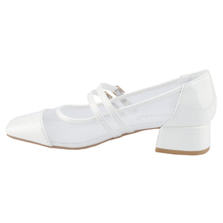 Mesh Double Strap Mary Janes Shoes - Belovely