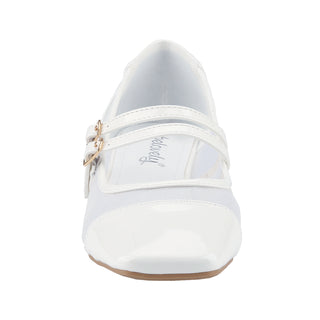 Mesh Double Strap Mary Janes Shoes - Belovely