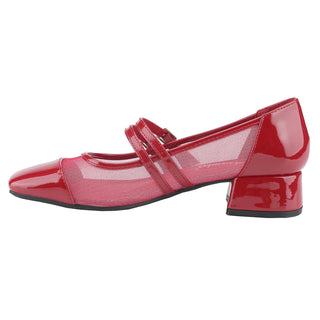 Mesh Double Strap Mary Janes Shoes - Belovely