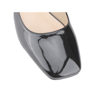 Mary Janes Square toe Block low heel Women Shoes - Belovely