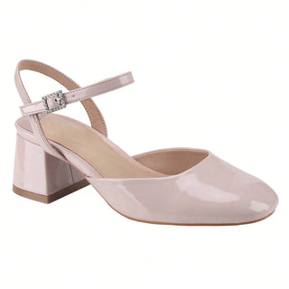 Mary Jane Block Low Heel Ankle Strap Wedding Party Shoes