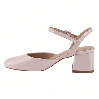 Mary Jane Block Low Heel Ankle Strap Wedding Party Shoes