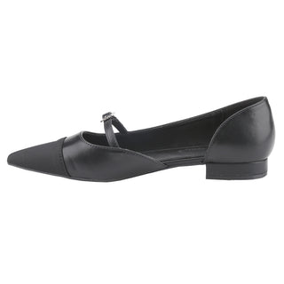 Mary Janes flat Pointed Toe Buckle Strap two tone