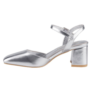 Mary Jane Low Heel Ankle Strap Wedding Pumps