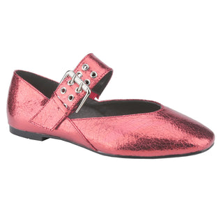 Ballet Flats leather buckle strap Mary Jane