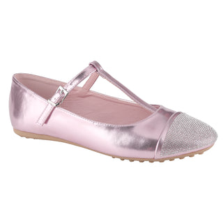 Ballet Flats Round Toe Retro T-bar Buckle strap Women Shoes